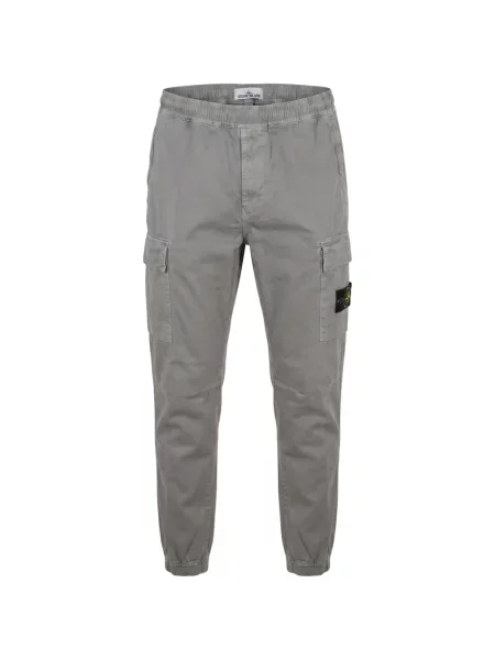 Pantaloni cargo Stone Island cu strasuri gri