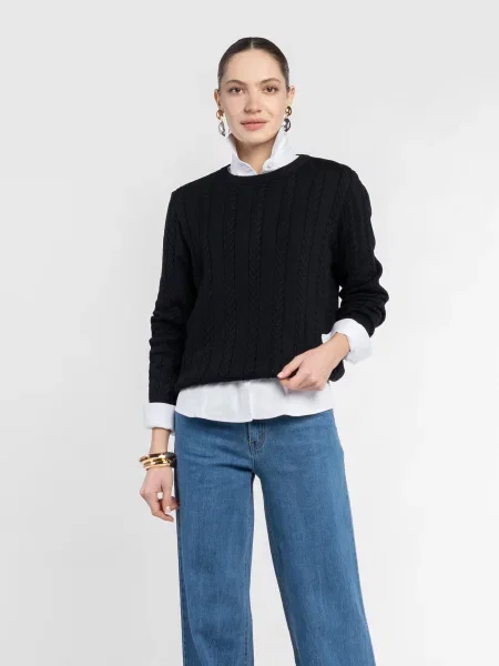 Светр Arber шерсть/нейлон чорний