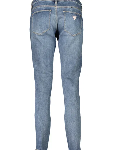 Skinny jeansy Guess niebieskie
