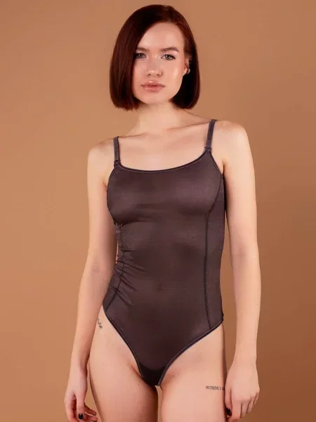 Женское боди сіре