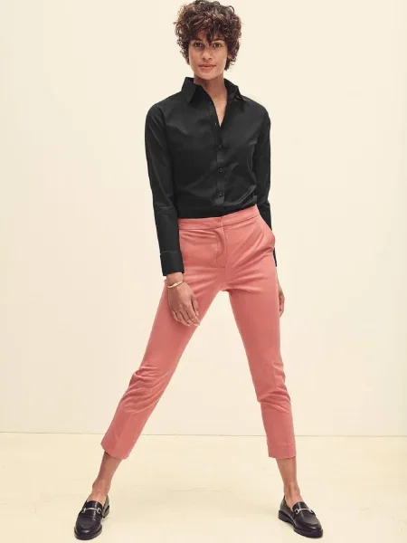 Cămașă Fruit Of The Loom clasică din țesătură twill negru