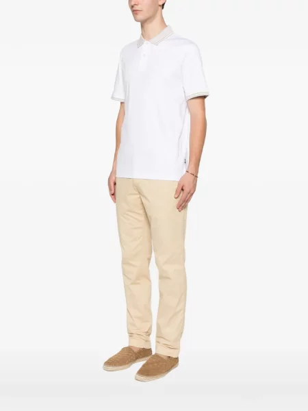 Tricou polo Boss alb