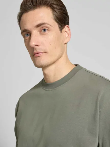 T-shirt o kroju regular fit z czystej bawełny model ‘TEETIMM’ Boss Orange
