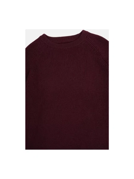 Sweter Baracuta wełniany fioletowy