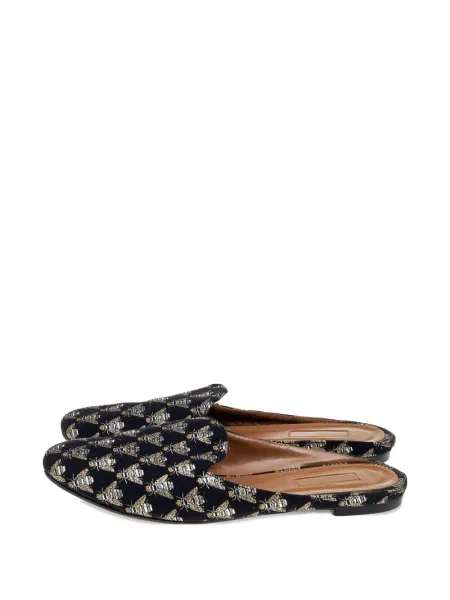Papuci tip mules Aquazzura negru