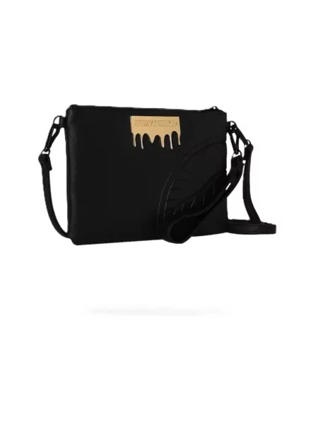 Sprayground saszetka z imitacji skóry czarna