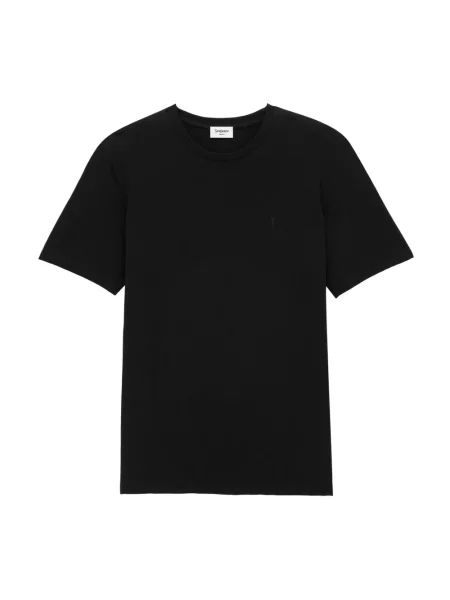 Koszulka Saint Laurent z logo czarna