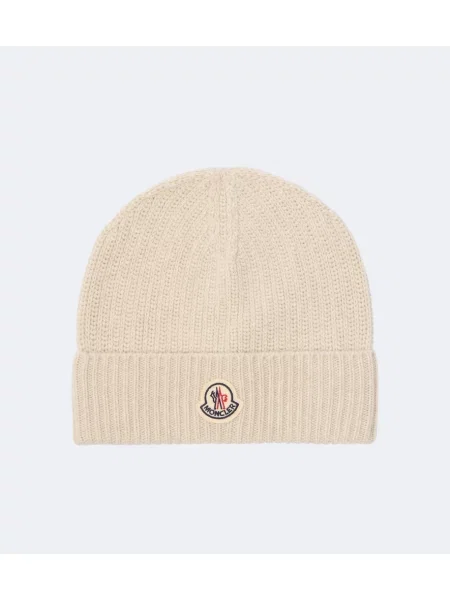 Căciulă Moncler de lână alb