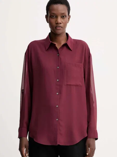 Calvin Klein cămașă bordo