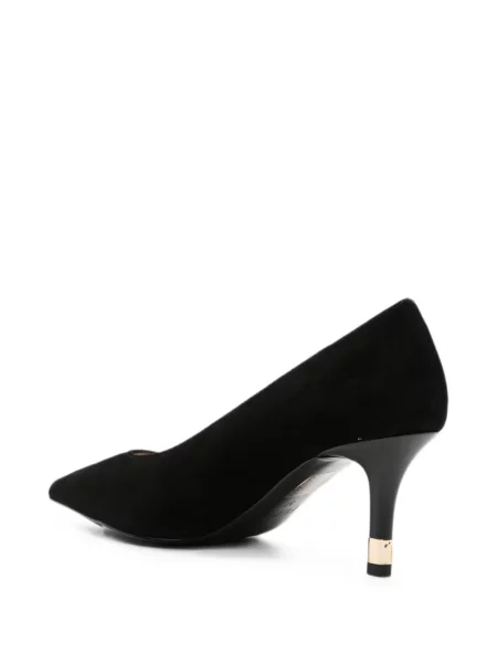 Pantofi cu toc Furla din piele de căprioară negru