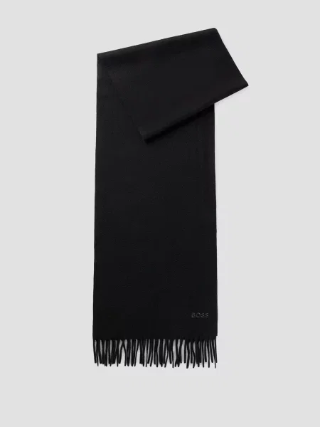 Кашемировый шарф Boss черный