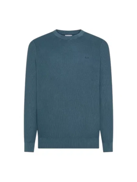Sweter Sun68 retro niebieski