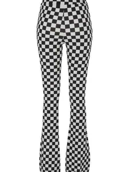 Pantaloni Urban Classics în carouri negru