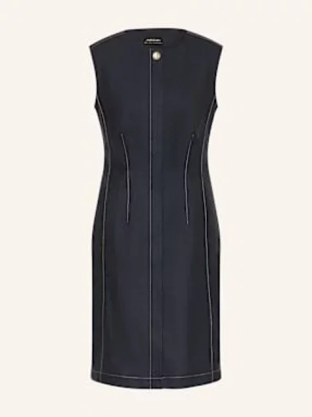 Marc Cain Sukienka Etui W Stylu Jeansowym blau granatowa