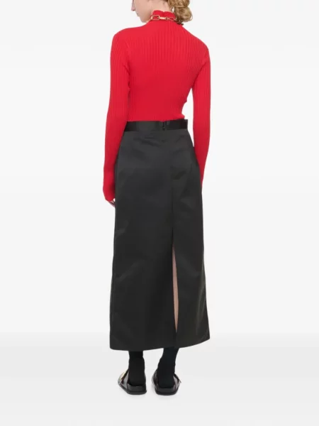 Fusta maxi Plan C din satin negru