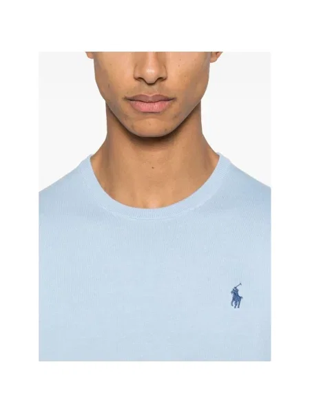 Sweter Polo Ralph Lauren z logo niebieski