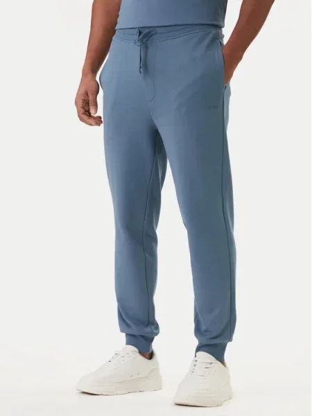 HUGO Spodnji del trenirke modra