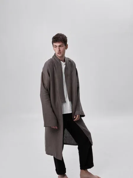 Лляний Кардиган GNIZDO коричневий