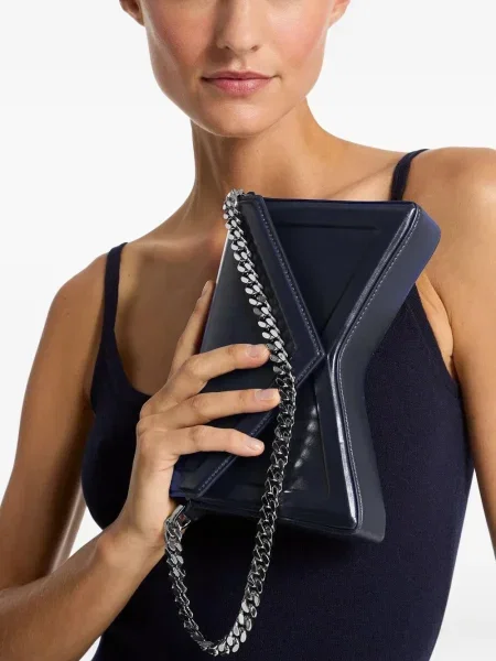 Curea Michael Kors Collection cu paiete de costum plisată negru