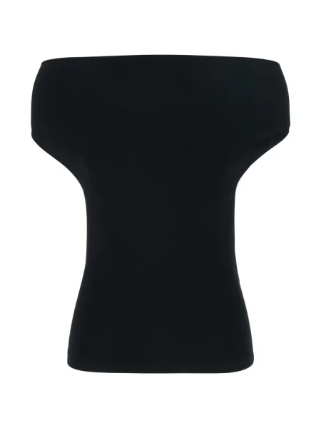 Top Semicouture bez ramiączek czarny
