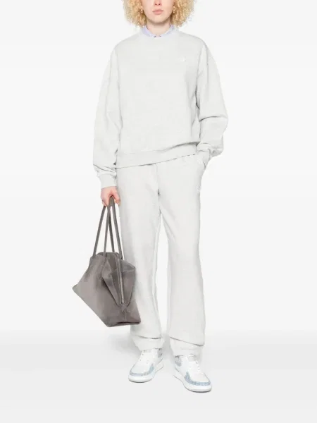 Tricou New Balance cu broderie cu decolteu rotund negru