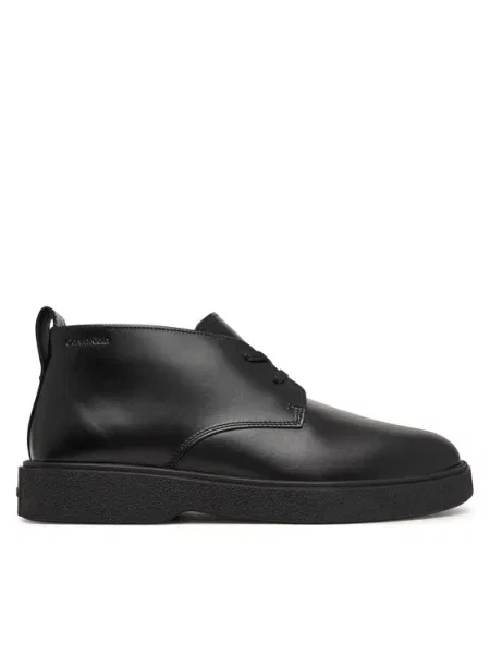 Calvin Klein Ghete Text Rubber Desert Boot Lth negru