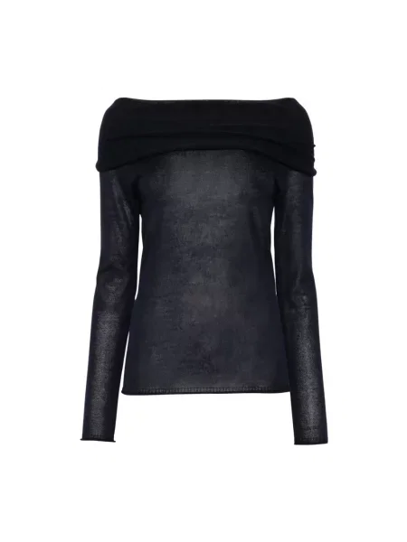 Sweter Roberto Collina niebieski