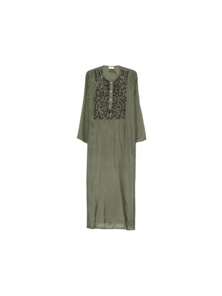 Maxi sukienka maxi Parosh zielona