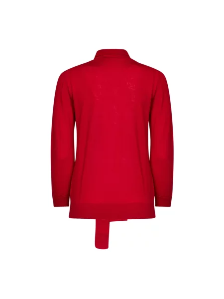 Sweter Dolce And Gabbana wełniany z okrągłym dekoltem czerwony