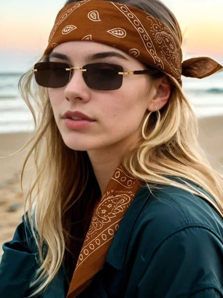 Fular Dewberry tradițional maro