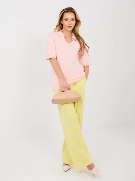 Pantaloni Rue Paris galben
