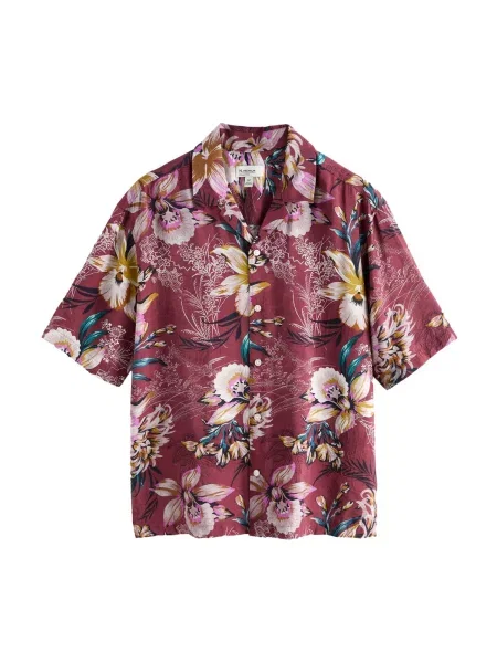 Next Cămașă N. Premium crem / curry / verde petrol / mov zmeură galben