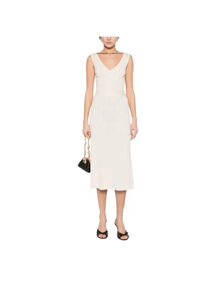 Sukienka midi Elisabetta Franchi biała