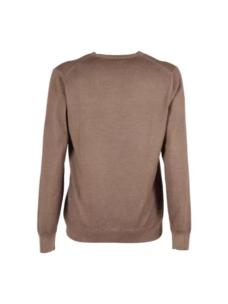 Sweter Fay wełniany brązowy