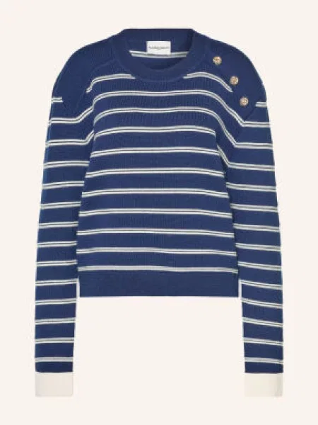 Claudie Pierlot Sweter blau biały