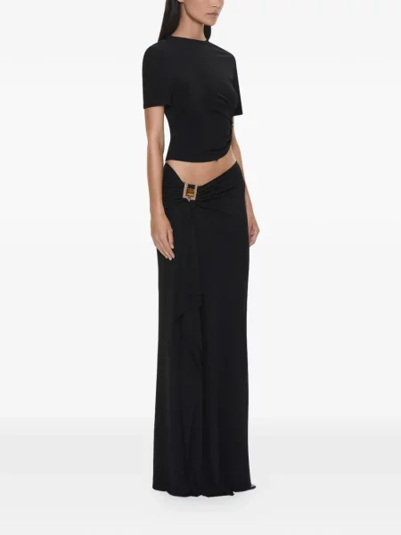 Tricou Christopher Esber cu volane negru