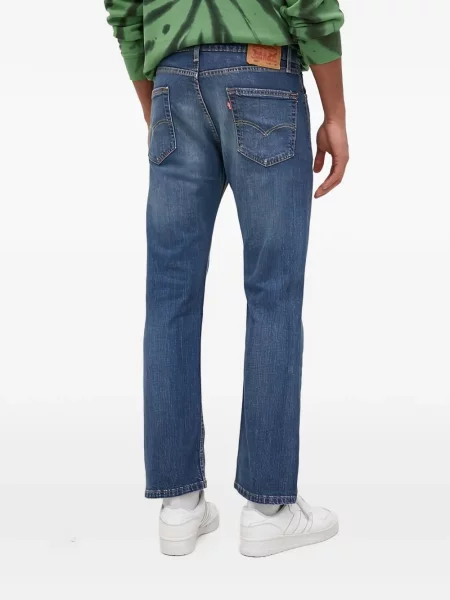 Дънки Levi's® дизайн с пет джоба с кръгло деколте сиво