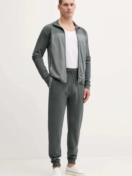 Спортивні штани BOSS з аплікацією чорний