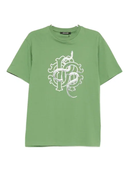 Tricou Roberto Cavalli cu imagine verde