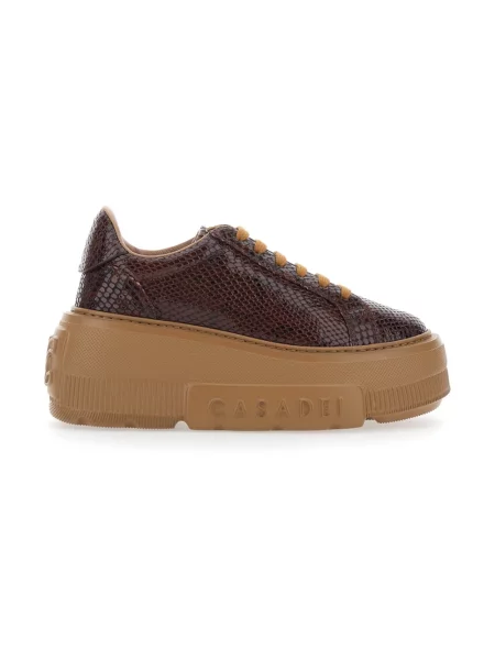 Sneakersy Casadei brązowe