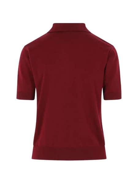 Tricou polo 's Max Mara tricotate roșu