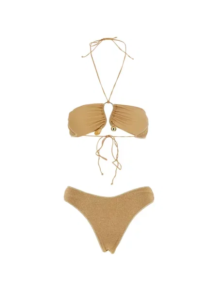 Bikini Oseree cu mărgele auriu