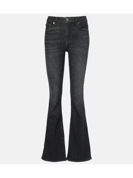 Blugi evazați Frame cu talie înaltă gri