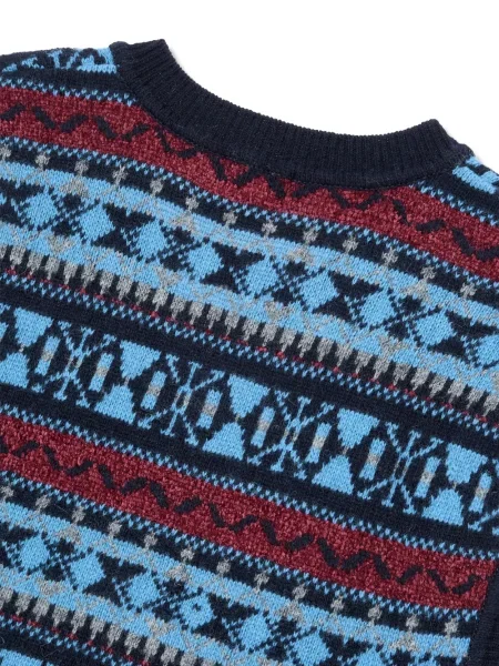 Vestă Studio Tomboy cu imprimeu geometric albastru