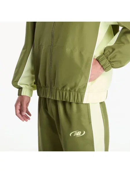 Яке New Balance Trackside Woven Jacket Sport Green/ Fennel Seed XL зелено