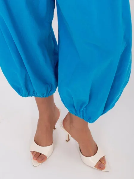 Pantaloni Italy Moda de catifea alb