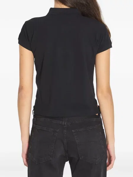 Polo Balenciaga με αυτόγραφο μαύρο