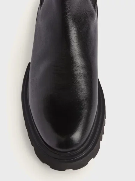 Кожаные ботинки челси Allsaints черные