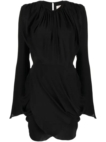 Jedwabna sukienka Materiel garniturowa czarna