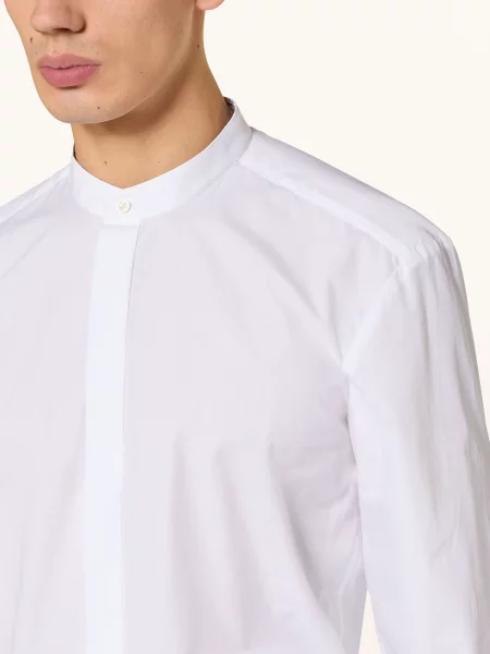 Hugo Košile Kaleb Slim Fit Se Stojáčkem bílá